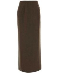 Jil Sander - Rear-Slit High-Waist Pencil Skirt - Lyst