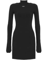 Off-White c/o Virgil Abloh - Logo-Print Mini Dress - Lyst