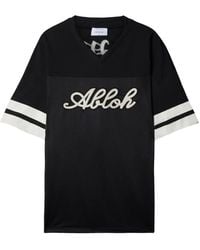 Off-White c/o Virgil Abloh - Logo-Appliqué Panelled T-Shirt - Lyst