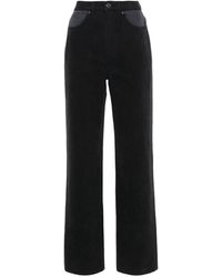 ROTATE BIRGER CHRISTENSEN - Two-tone Tapered Jeans - Lyst