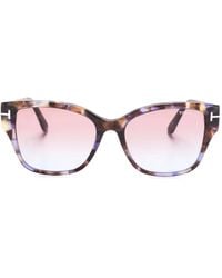 Tom Ford - Elsa Wayfarer-Frame Sunglasses - Lyst