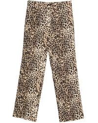 Marella - Leopard-Print Trousers - Lyst
