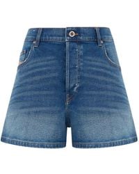 DIESEL - Distressed High-Waisted Shorts - Lyst