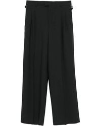 Ami Paris - Hose mit Falten und Schnallenverschluss - Lyst