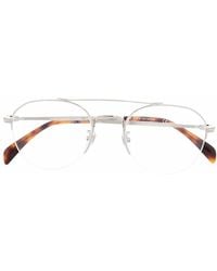 David Beckham - Tortoiseshell-Effect Pilot-Frame Glasses - Lyst