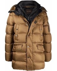 Moorer - Buttoned Padded Coat - Lyst