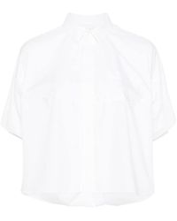 Sacai - Puff-sleeves Poplin Shirt - Lyst