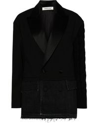 Undercover - Panelled Double-breasted Blazer - Lyst