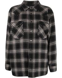 Washington DEE-CEE U.S.A. - Check-pattern Beaded Shirt-jacket - Lyst