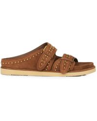 Ash - Studded Buckled Sandals - Lyst