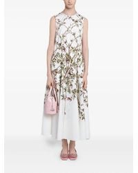 Giambattista Valli - Floral-Print Midi Dress - Lyst