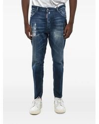 DSquared² - Distressed Delavé-Effect Jeans - Lyst