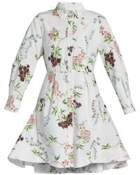 Erdem - Robe Courte À Fleurs - Lyst