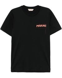 Marni - T-Shirt With Logo - Lyst