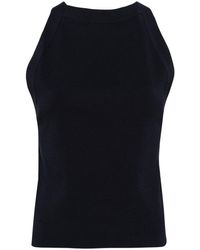 P.A.R.O.S.H. - Knitted Halterneck Top - Lyst