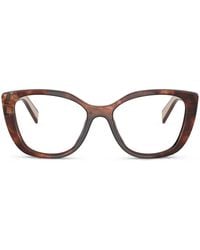 Prada - Geometric-Frame Glasses - Lyst