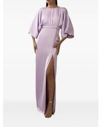 Nicole Miller - Crew-Neck Maxi Dress - Lyst