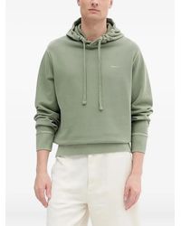 GANT - Logo-Embroidered Hoodie - Lyst