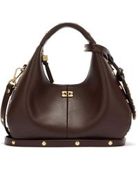Ganni - Sac Cabas Clouté Format Mini - Lyst