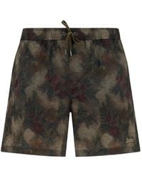 Herno - Floral-Print Swim Shorts - Lyst
