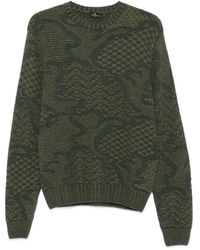 Etro - Intarsia-Knit Crew-Neck Sweater - Lyst