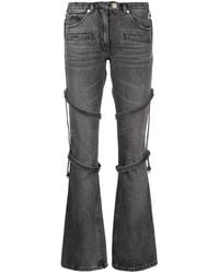 Courreges - Multi-Strap Flared Jeans - Lyst