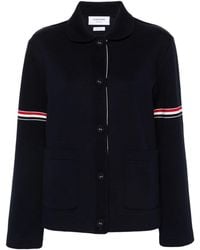 Thom Browne - Rwb-Stripe Cotton Jacket - Lyst