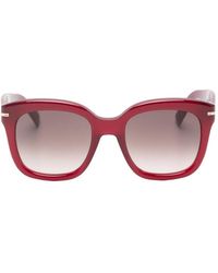 BOSS - Tortoiseshell-Effect Square-Frame Sunglasses - Lyst