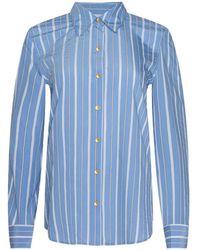 L'Agence - Ellery Striped Shirt - Lyst
