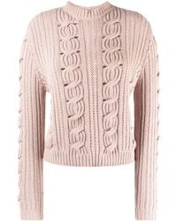 Lorena Antoniazzi - Cable-knit Long-sleeved Jumper - Lyst