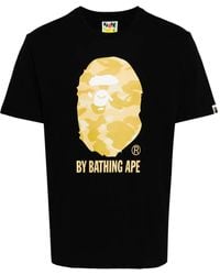 A Bathing Ape - Logo-Print Cotton T-Shirt - Lyst