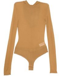 Patrizia Pepe - Hooded Wool Bodysuit - Lyst