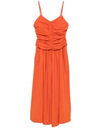 Marella - Bagagli Midi-Jurk Met Ruches - Lyst