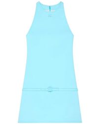 Courreges - Vestido De Corte Tipo A Con Cinturón - Lyst
