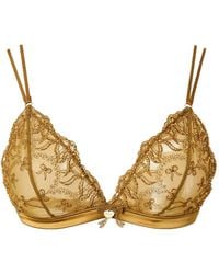 Twinset - Embroidered Tulle Bra - Lyst
