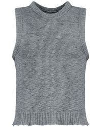 Maison Margiela - Screw-Neck Knitted Tank Top - Lyst