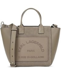 KARL LAGERFELD - K/Daily Small Suede Tote Bag - Lyst