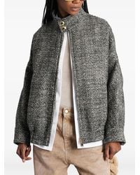 DARKPARK - Herringbone-Pattern Bomber Jacket - Lyst