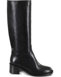 CAREL PARIS - Leather Block-Heel Boots - Lyst