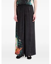 Desigual - Tropical Fluid Palazzo Pants - Lyst