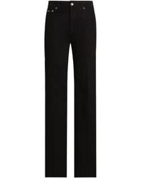 Dolce & Gabbana - Logo Plaque Straight Jeans - Lyst