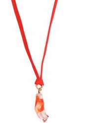 Forte Forte - Glass-pendant Suede Necklace - Lyst