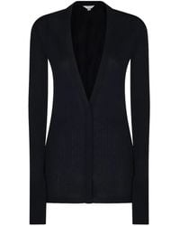 Malo - Ribbed-Knit V-Neck Cardigan - Lyst