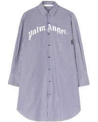 Palm Angels - Gestreepte Midi-Jurk - Lyst