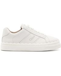 Chloé - Lauren Leather Sneaker - Lyst
