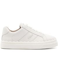 Chloé - Lauren Leather Sneaker - Lyst