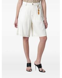 DARKPARK - Contrast-Stitch Denim Shorts - Lyst