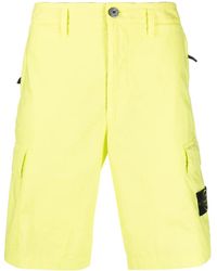 Stone Island - Compass Logo-Patch Cargo Shorts - Lyst