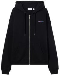 Off-White c/o Virgil Abloh - Gradient-Logo Zip-Up Hoodie - Lyst