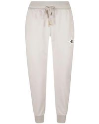 Lorena Antoniazzi - Pantalon En Coton À Étoiles Appliquées - Lyst